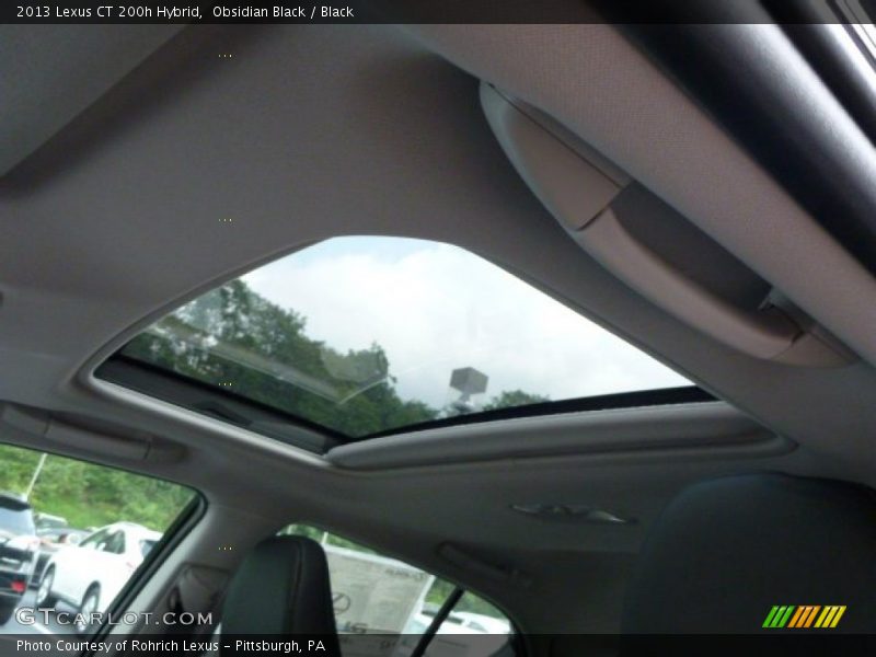 Obsidian Black / Black 2013 Lexus CT 200h Hybrid