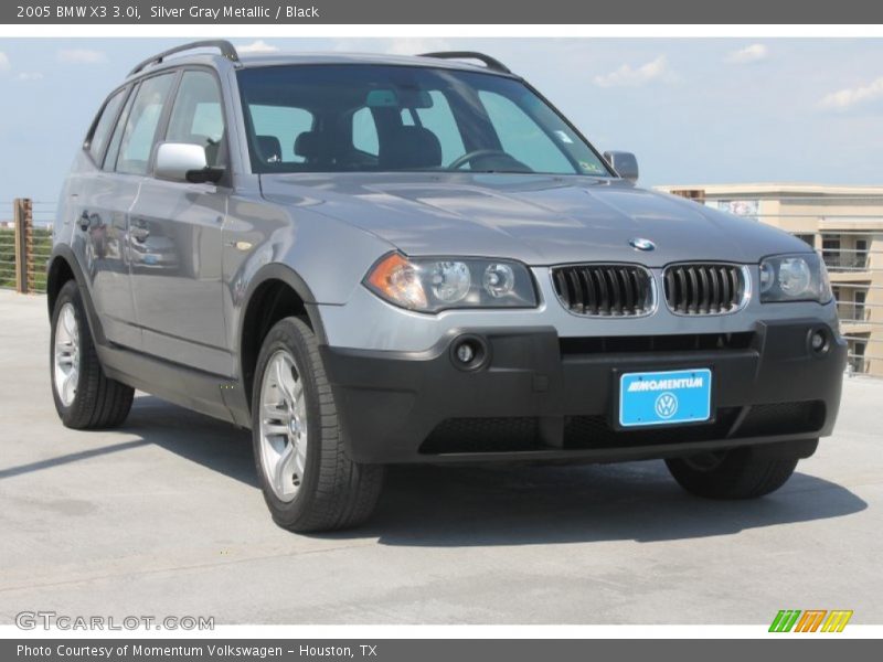 Silver Gray Metallic / Black 2005 BMW X3 3.0i