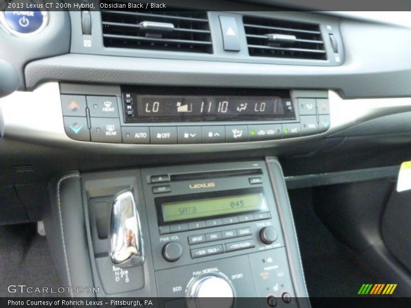 Obsidian Black / Black 2013 Lexus CT 200h Hybrid