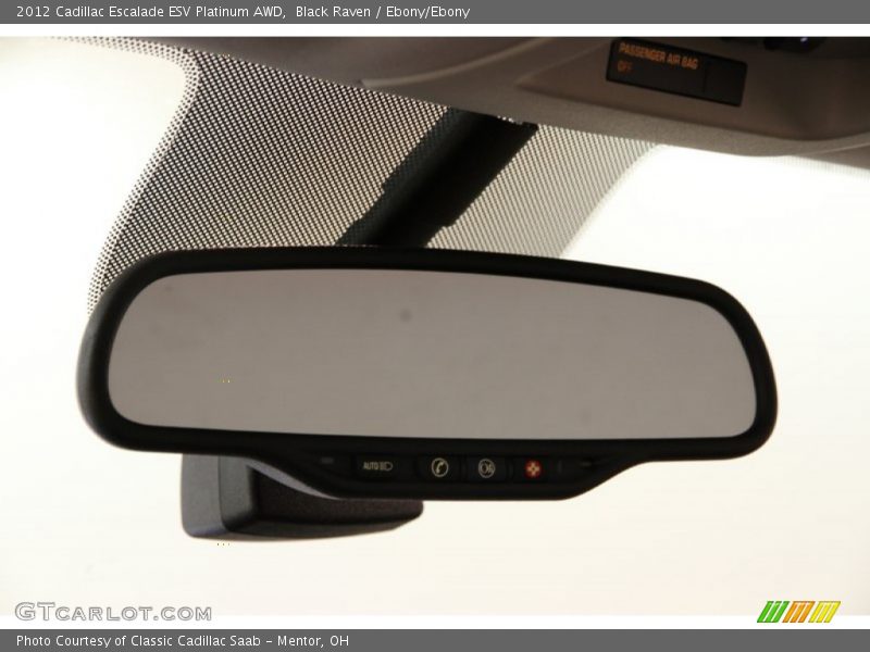 Black Raven / Ebony/Ebony 2012 Cadillac Escalade ESV Platinum AWD