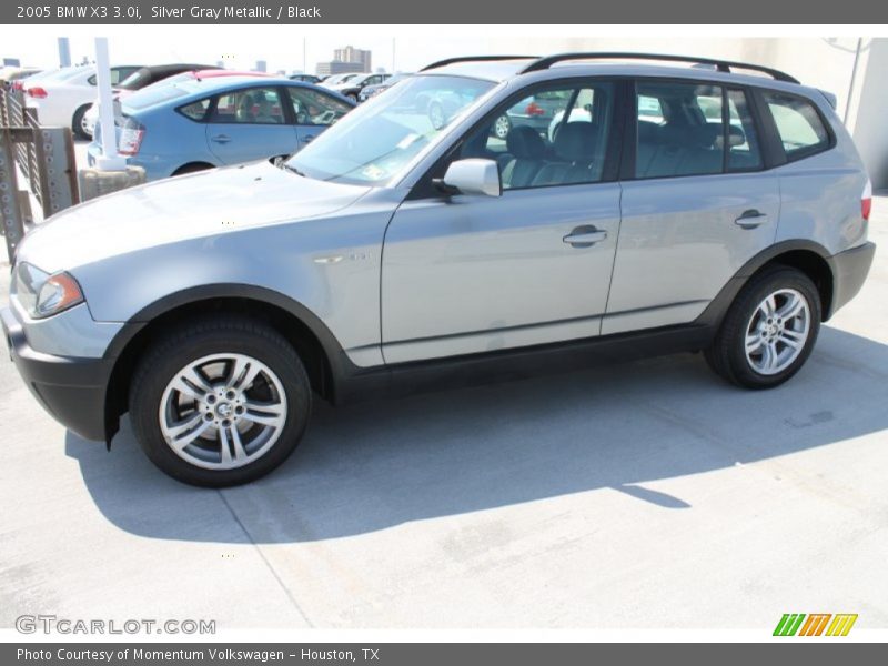 Silver Gray Metallic / Black 2005 BMW X3 3.0i