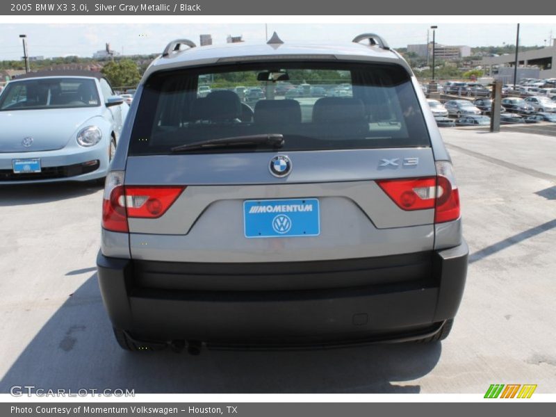 Silver Gray Metallic / Black 2005 BMW X3 3.0i