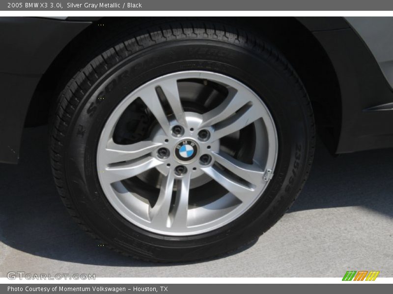 Silver Gray Metallic / Black 2005 BMW X3 3.0i