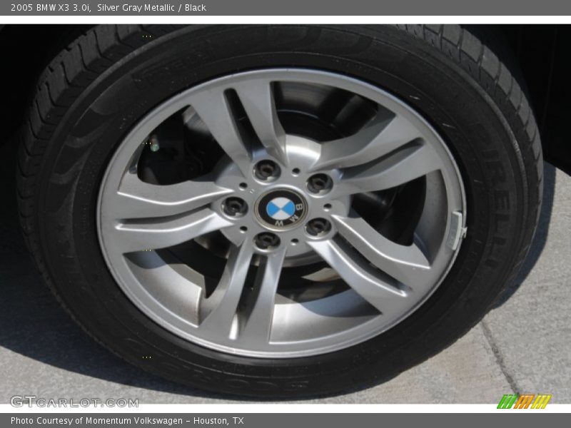 Silver Gray Metallic / Black 2005 BMW X3 3.0i