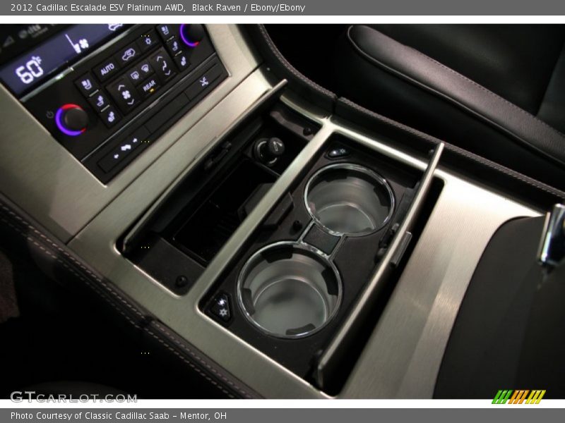 Black Raven / Ebony/Ebony 2012 Cadillac Escalade ESV Platinum AWD