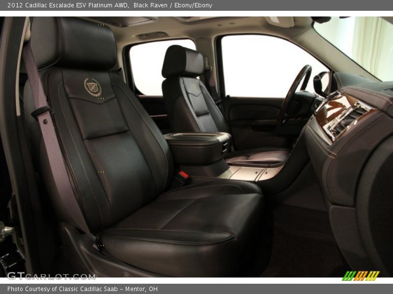Black Raven / Ebony/Ebony 2012 Cadillac Escalade ESV Platinum AWD