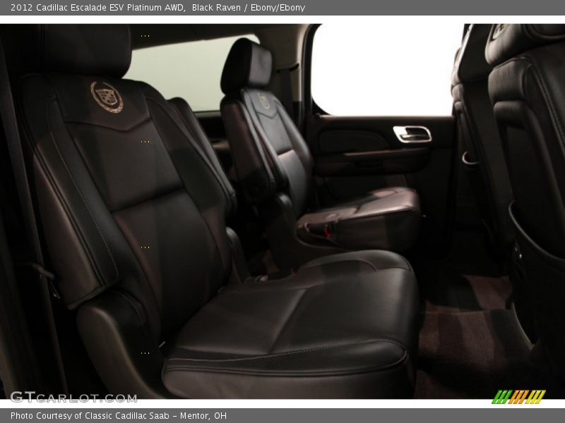 Black Raven / Ebony/Ebony 2012 Cadillac Escalade ESV Platinum AWD