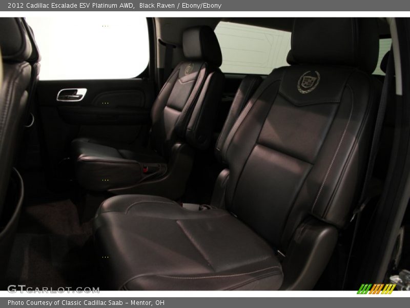 Black Raven / Ebony/Ebony 2012 Cadillac Escalade ESV Platinum AWD
