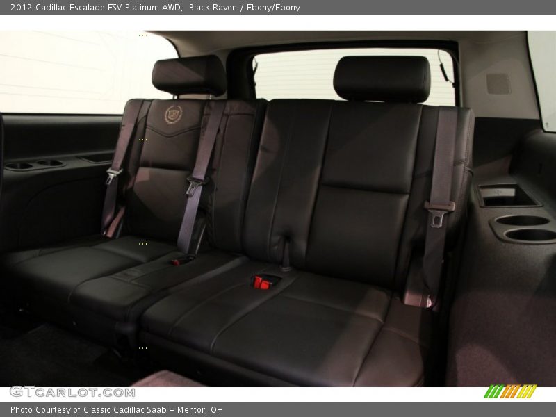 Black Raven / Ebony/Ebony 2012 Cadillac Escalade ESV Platinum AWD