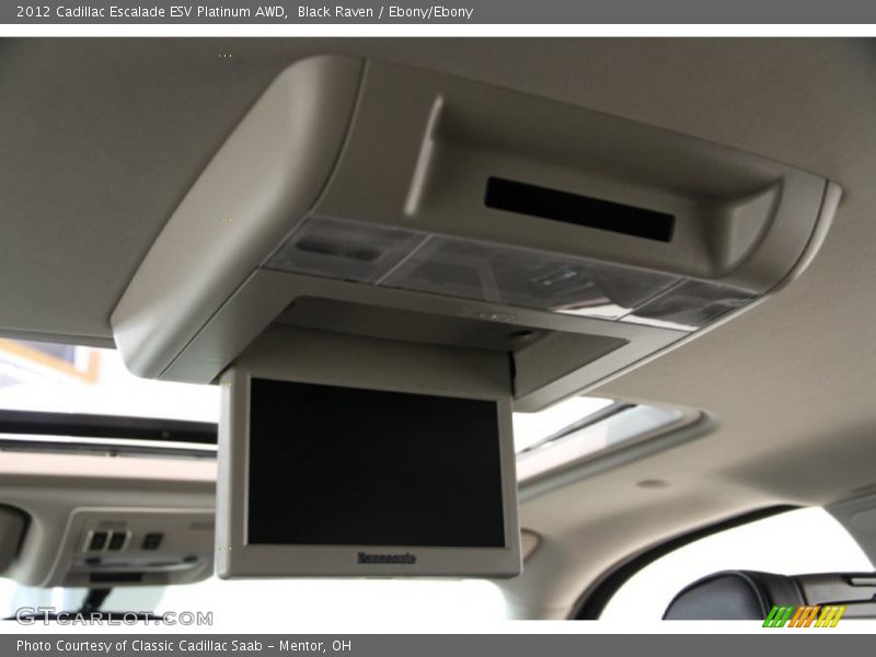 Black Raven / Ebony/Ebony 2012 Cadillac Escalade ESV Platinum AWD