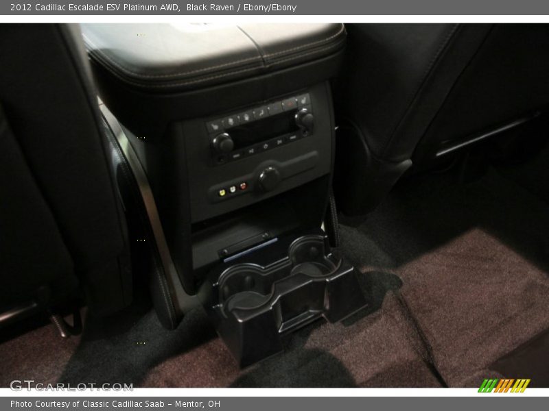 Black Raven / Ebony/Ebony 2012 Cadillac Escalade ESV Platinum AWD