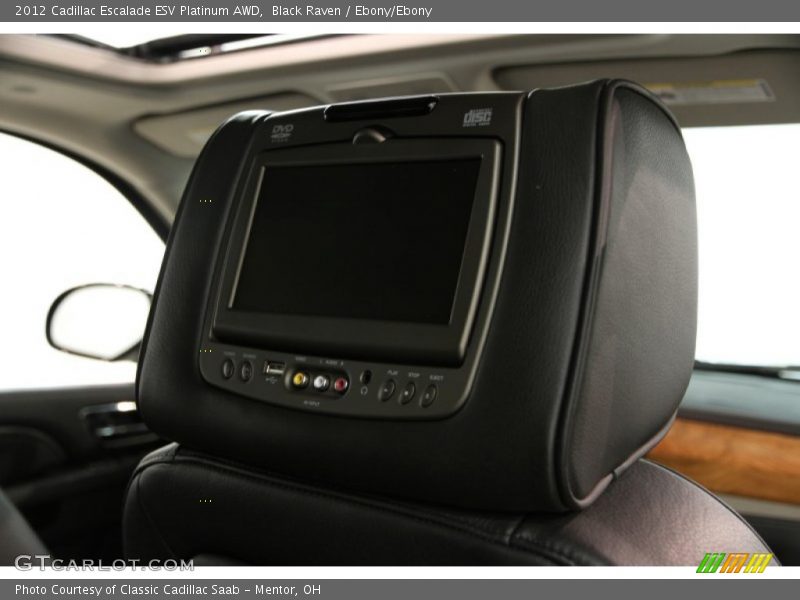 Black Raven / Ebony/Ebony 2012 Cadillac Escalade ESV Platinum AWD