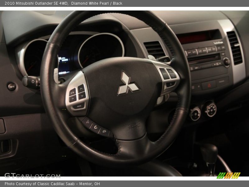 Diamond White Pearl / Black 2010 Mitsubishi Outlander SE 4WD