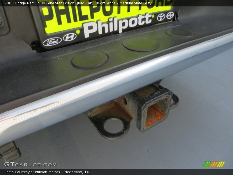 Bright White / Medium Slate Gray 2008 Dodge Ram 1500 Lone Star Edition Quad Cab