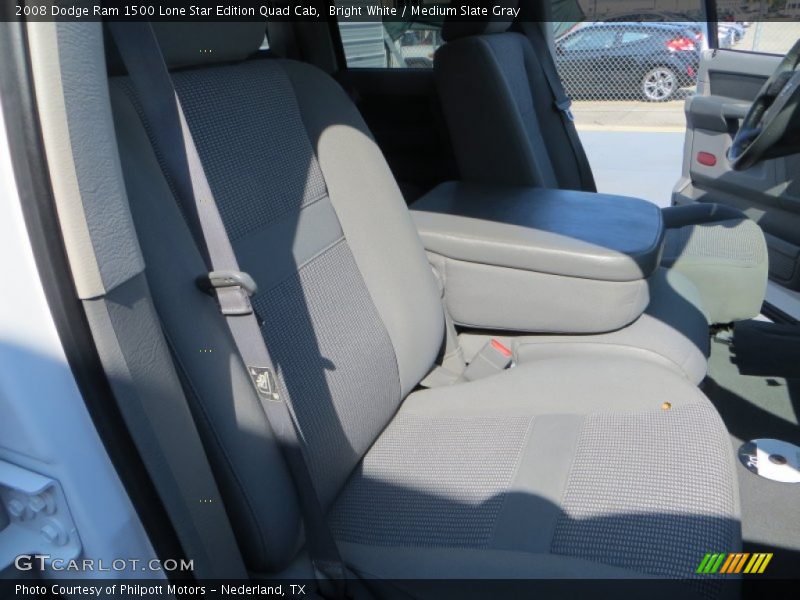 Bright White / Medium Slate Gray 2008 Dodge Ram 1500 Lone Star Edition Quad Cab