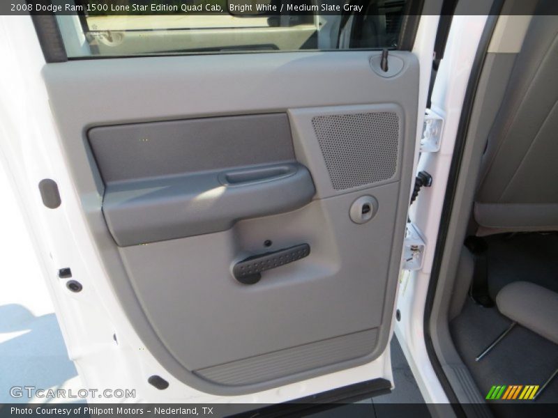 Bright White / Medium Slate Gray 2008 Dodge Ram 1500 Lone Star Edition Quad Cab