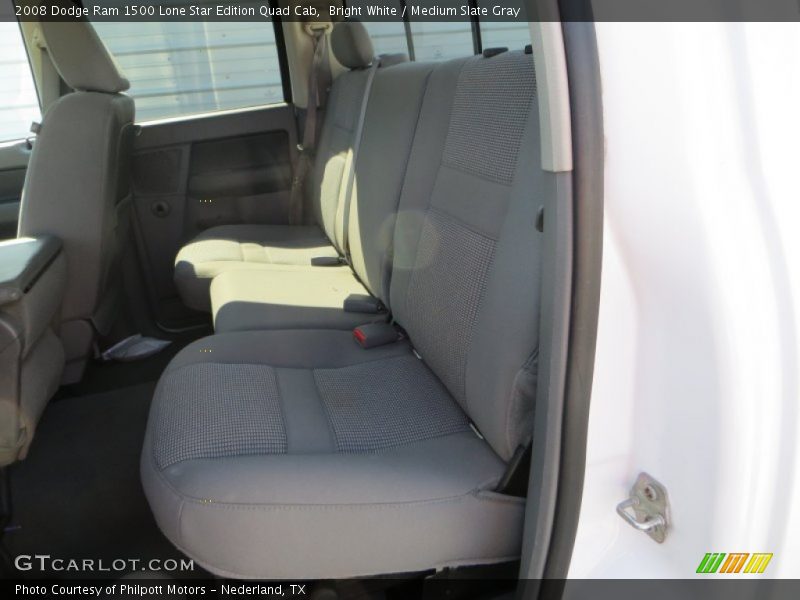 Bright White / Medium Slate Gray 2008 Dodge Ram 1500 Lone Star Edition Quad Cab