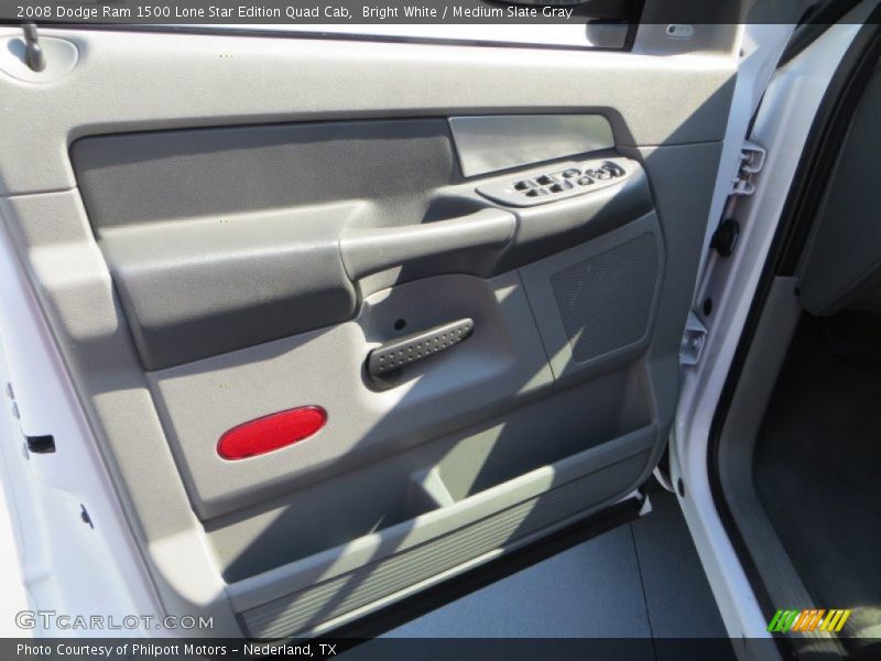 Bright White / Medium Slate Gray 2008 Dodge Ram 1500 Lone Star Edition Quad Cab