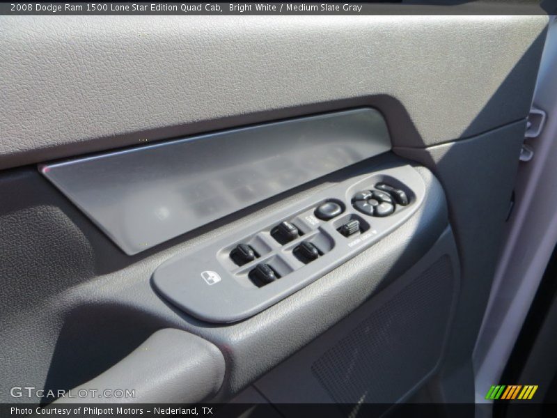 Bright White / Medium Slate Gray 2008 Dodge Ram 1500 Lone Star Edition Quad Cab