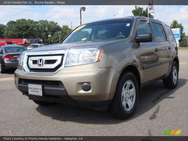 Mocha Metallic / Beige 2010 Honda Pilot LX