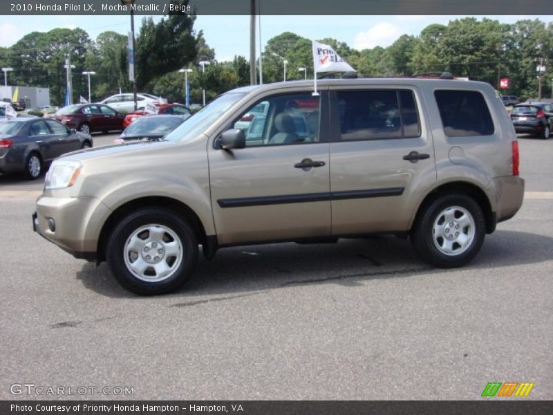 Mocha Metallic / Beige 2010 Honda Pilot LX