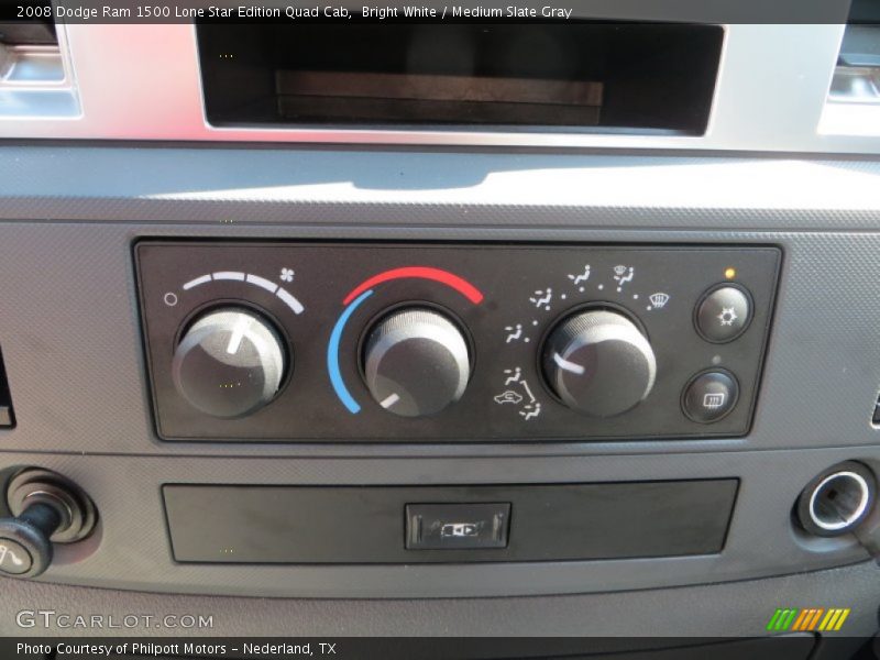 Bright White / Medium Slate Gray 2008 Dodge Ram 1500 Lone Star Edition Quad Cab