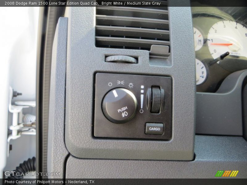 Bright White / Medium Slate Gray 2008 Dodge Ram 1500 Lone Star Edition Quad Cab