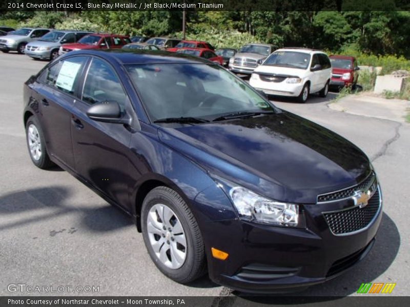 Blue Ray Metallic / Jet Black/Medium Titanium 2014 Chevrolet Cruze LS