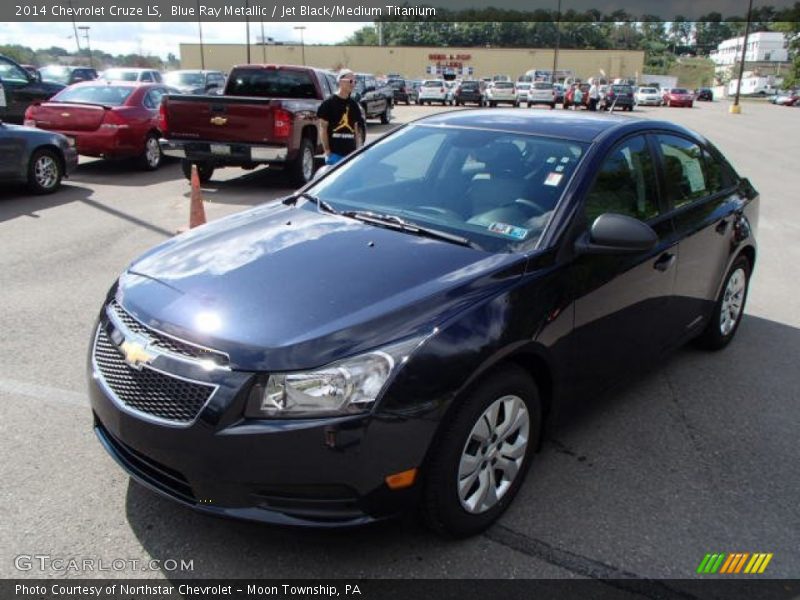 Blue Ray Metallic / Jet Black/Medium Titanium 2014 Chevrolet Cruze LS