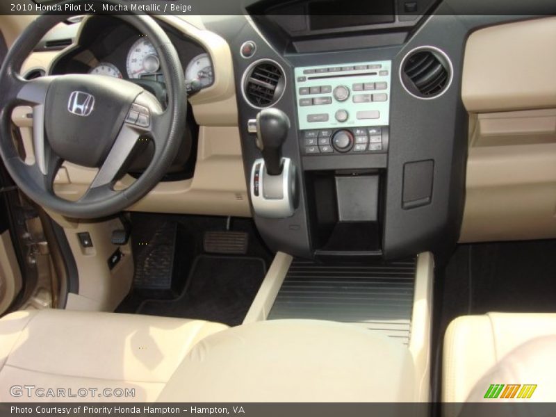 Mocha Metallic / Beige 2010 Honda Pilot LX