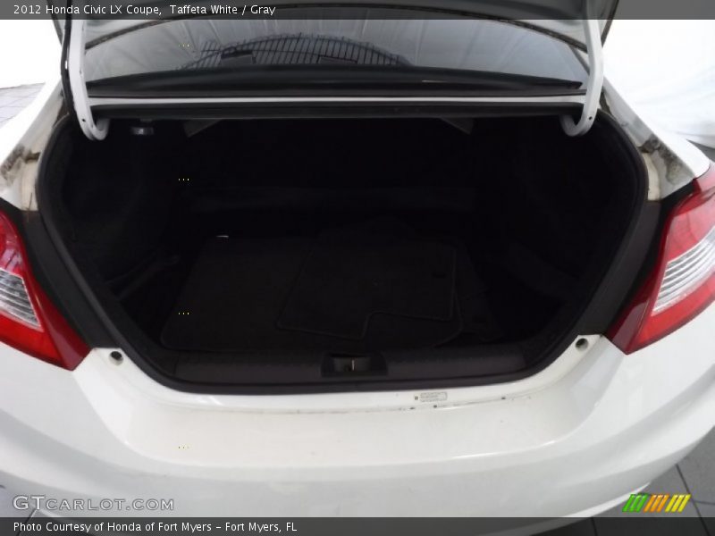 Taffeta White / Gray 2012 Honda Civic LX Coupe