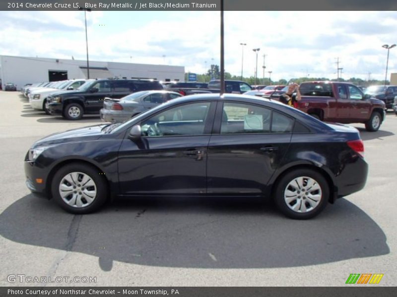Blue Ray Metallic / Jet Black/Medium Titanium 2014 Chevrolet Cruze LS
