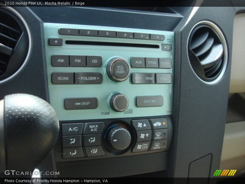 Mocha Metallic / Beige 2010 Honda Pilot LX