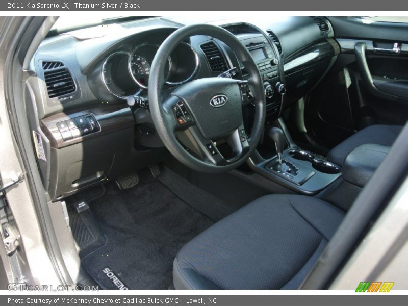 Titanium Silver / Black 2011 Kia Sorento LX