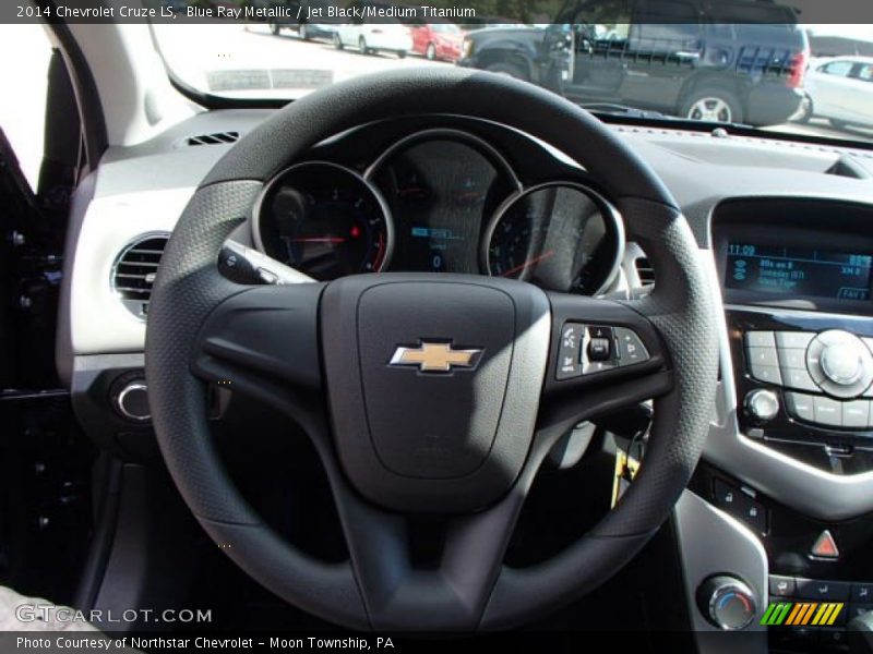 Blue Ray Metallic / Jet Black/Medium Titanium 2014 Chevrolet Cruze LS