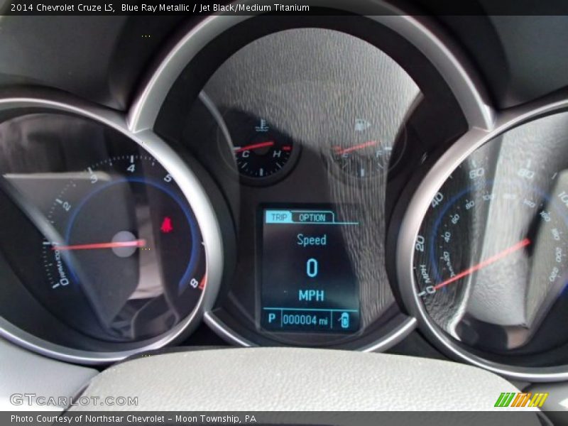 Blue Ray Metallic / Jet Black/Medium Titanium 2014 Chevrolet Cruze LS