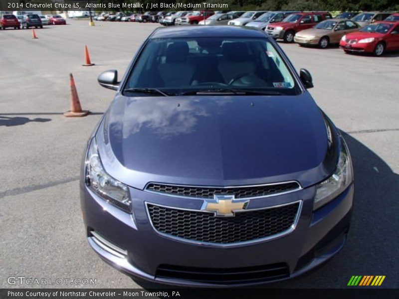 Atlantis Blue Metallic / Jet Black/Medium Titanium 2014 Chevrolet Cruze LS