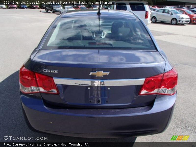 Atlantis Blue Metallic / Jet Black/Medium Titanium 2014 Chevrolet Cruze LS