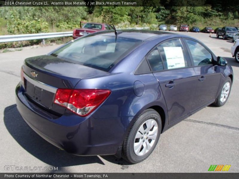Atlantis Blue Metallic / Jet Black/Medium Titanium 2014 Chevrolet Cruze LS
