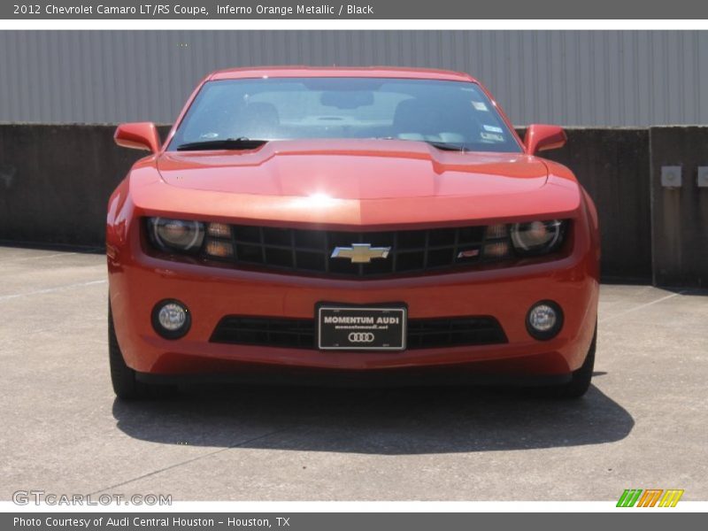 Inferno Orange Metallic / Black 2012 Chevrolet Camaro LT/RS Coupe