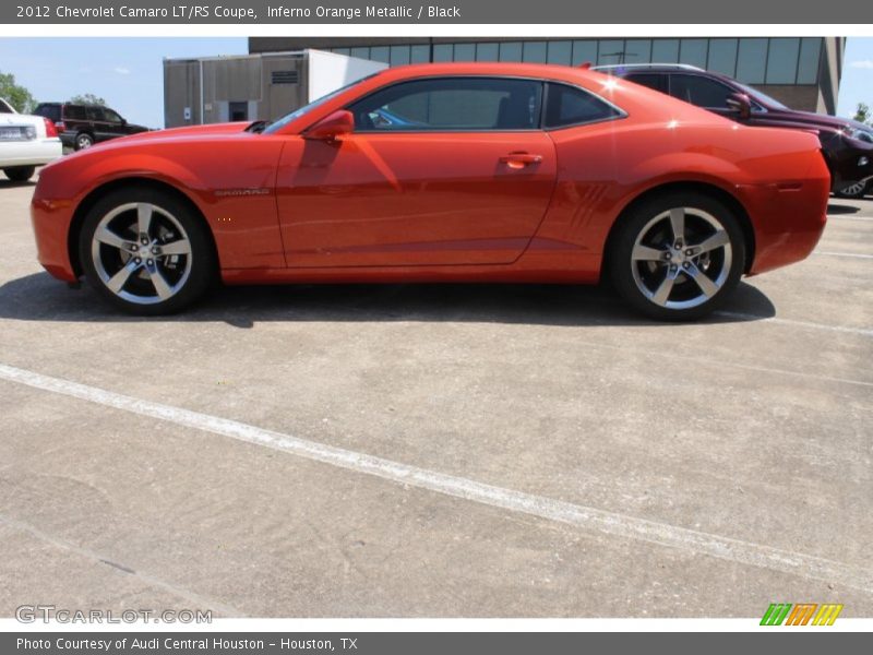 Inferno Orange Metallic / Black 2012 Chevrolet Camaro LT/RS Coupe