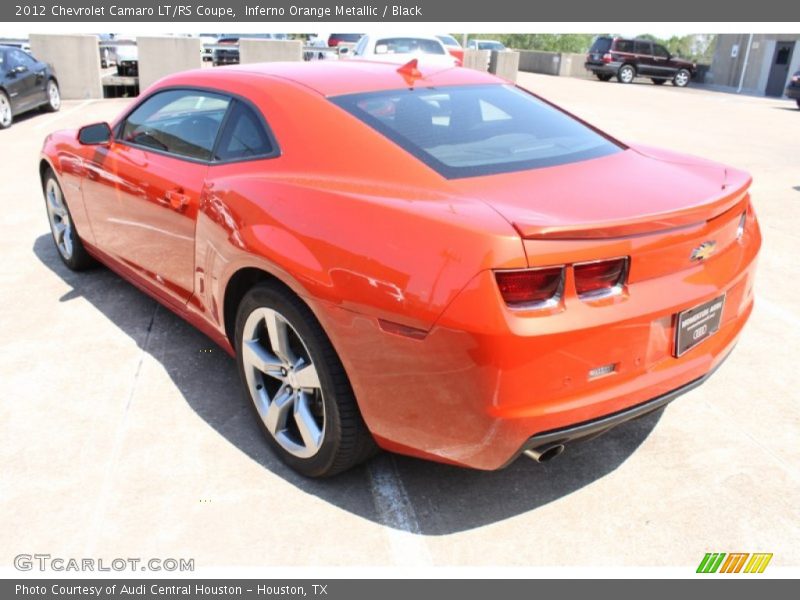 Inferno Orange Metallic / Black 2012 Chevrolet Camaro LT/RS Coupe