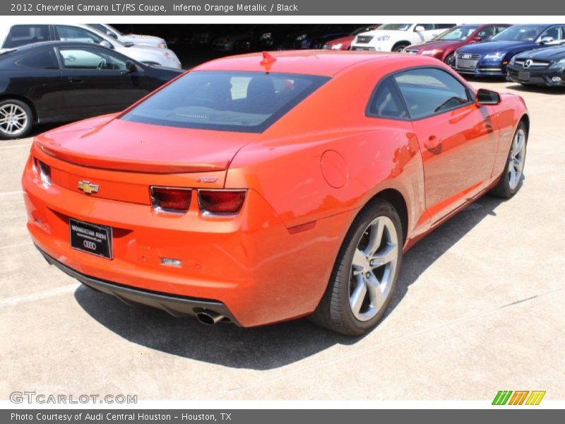 Inferno Orange Metallic / Black 2012 Chevrolet Camaro LT/RS Coupe