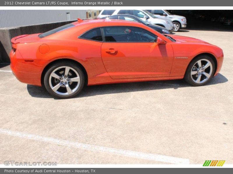 Inferno Orange Metallic / Black 2012 Chevrolet Camaro LT/RS Coupe