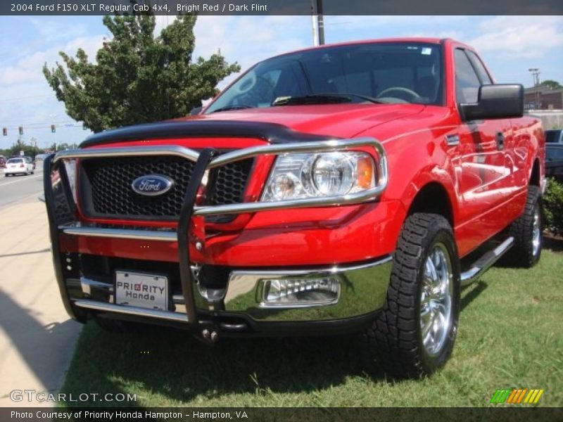 Bright Red / Dark Flint 2004 Ford F150 XLT Regular Cab 4x4