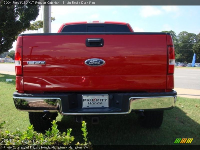 Bright Red / Dark Flint 2004 Ford F150 XLT Regular Cab 4x4