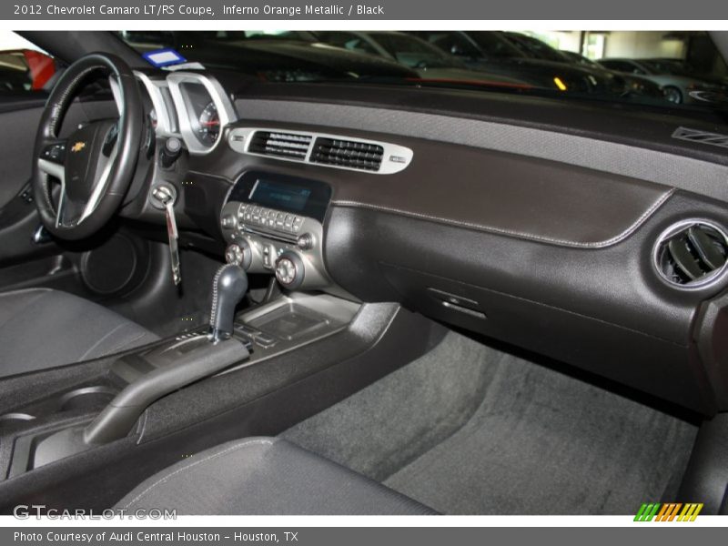 Inferno Orange Metallic / Black 2012 Chevrolet Camaro LT/RS Coupe