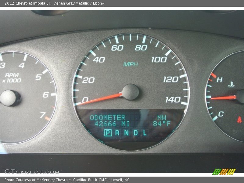 Ashen Gray Metallic / Ebony 2012 Chevrolet Impala LT