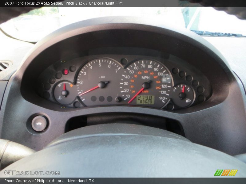 Pitch Black / Charcoal/Light Flint 2007 Ford Focus ZX4 SES Sedan