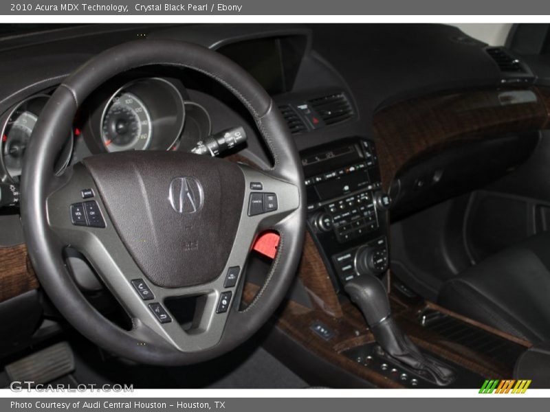 Crystal Black Pearl / Ebony 2010 Acura MDX Technology